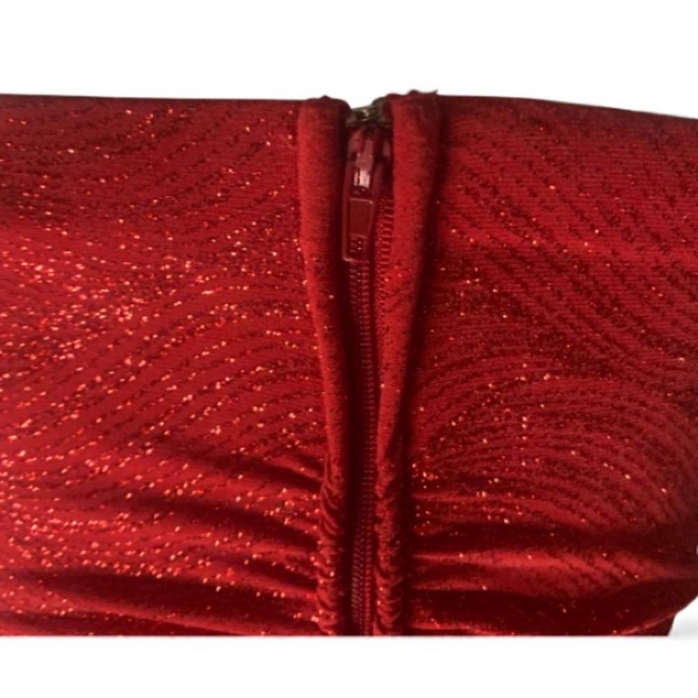 Windsor gown. Size Small 5 Stunning red glitter gown full-length evening dress - Picture 6 of 9